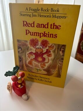 Vintage Fraggel Rock “Red and the Pumpkins" Kids Book & Toy
